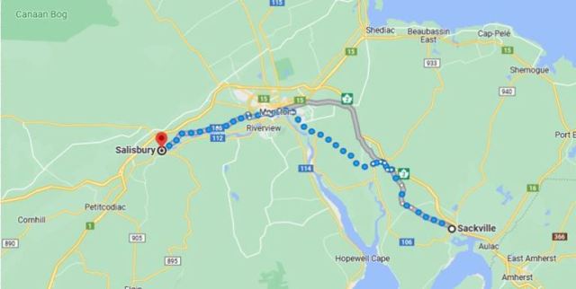 salisbury, new Brunswick, Virtual hike, canada