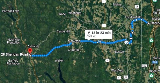 Virtual Hike, Maine, New Brunswick, Ashland, Maine