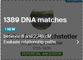 ancestry, dna, thrulines, amish, matches