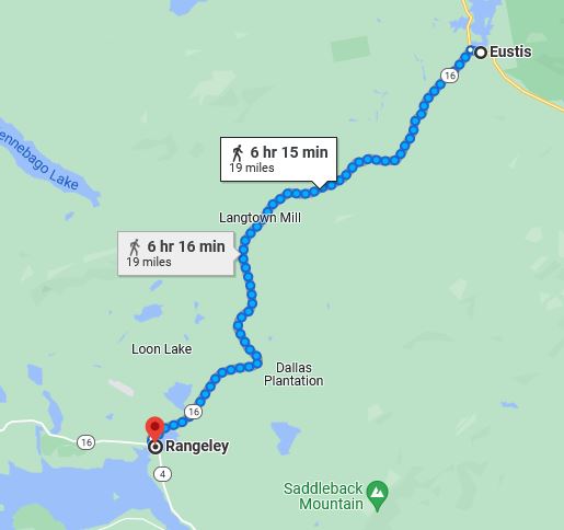 Rangeley Maine, virtual hike, hiking, valley, small town
