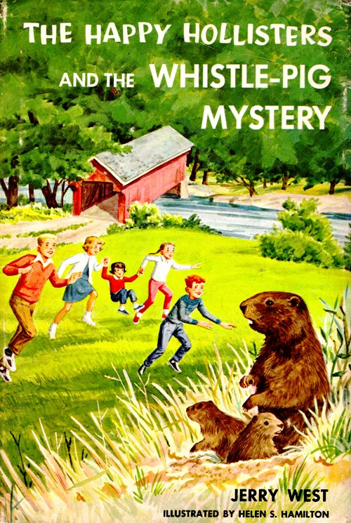 happy hollisters, whistle-pig mystery, books, groundhog, woodchuck