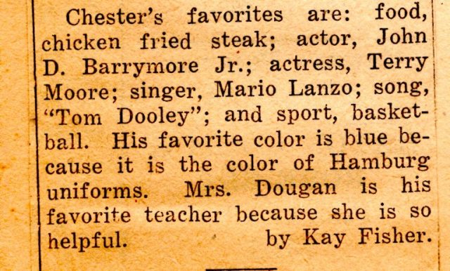 Uncle chet, senior profile, hamburg iowa, scrapbook