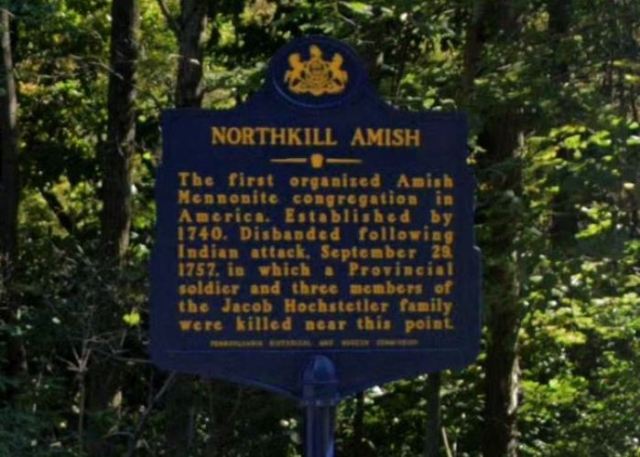 northkill creek, pennsylvania, amish, massacre, virtual hike, barns