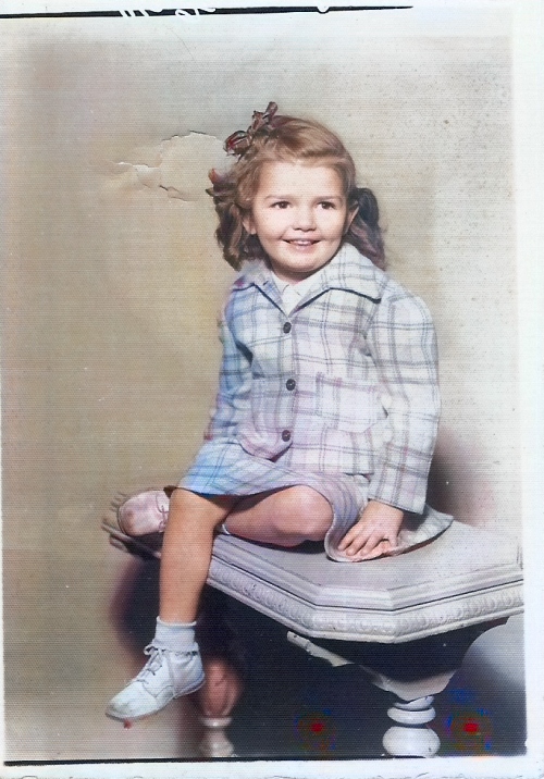 Yellow Dress, Colorized