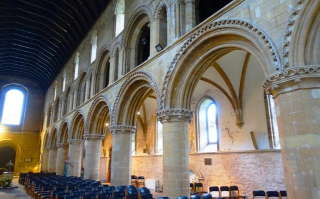 worksop priory, richard bernard, Nave, church building, Stained glass