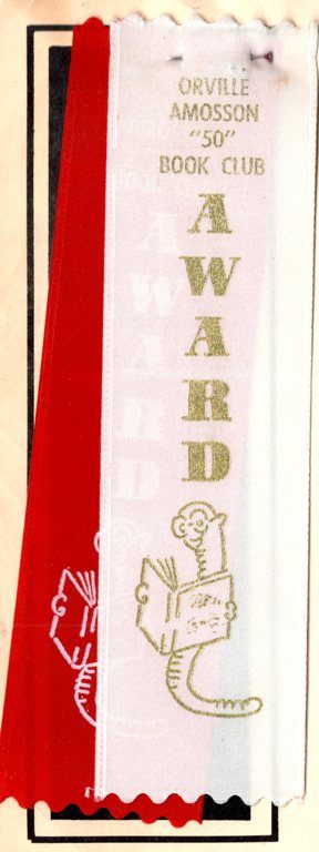 Orville J. Amosson, Reading award, Ottumwa Iowa, reading, trophy