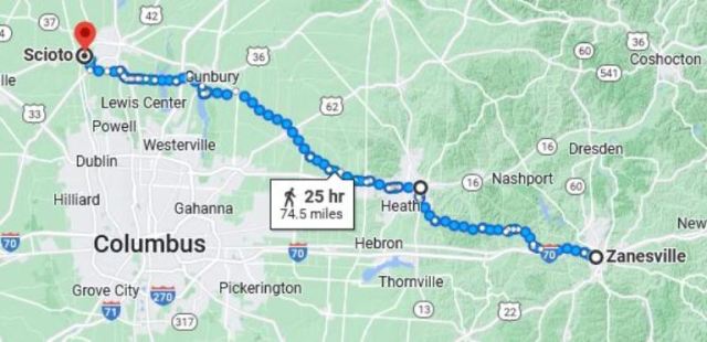 Scioto Township, Delaware County, Ohio, Licking County, Newark OH, Virtual Hike, Christian Burge