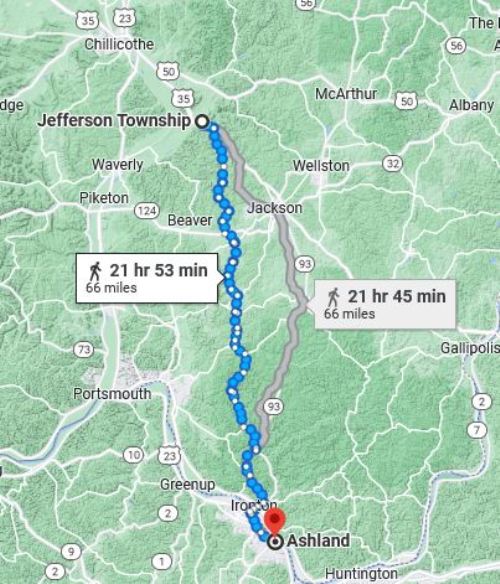 Ashland, Kentucky, Virtual Hike, hiking, memories