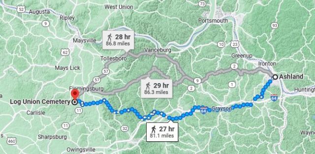 Log Union Church, Dunkard, Peter Hon. Restoration Movement, Fleming County Kentucky