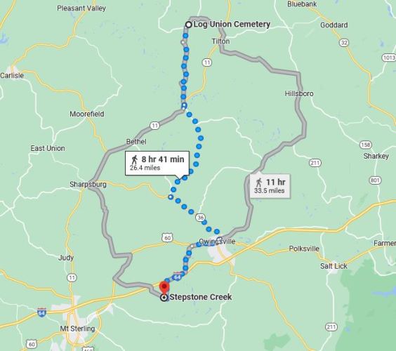 Stepstone Creek, Church of Christ, Peter Hon, Restoration Movement, Montgomery County Kentucky
