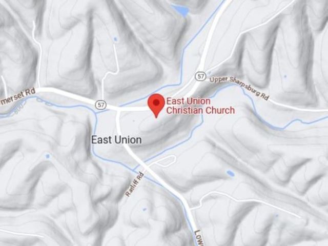 Virtual Hike, East Union Kentucky, christian church, dunkard church, peter hon, jonas hon, sears, kern