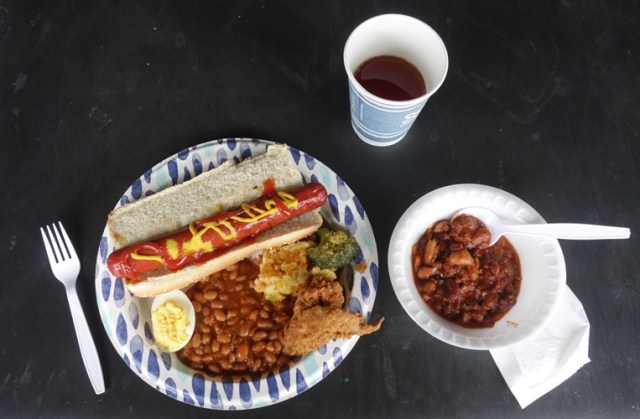 Potluck, food, favorite foods, outside