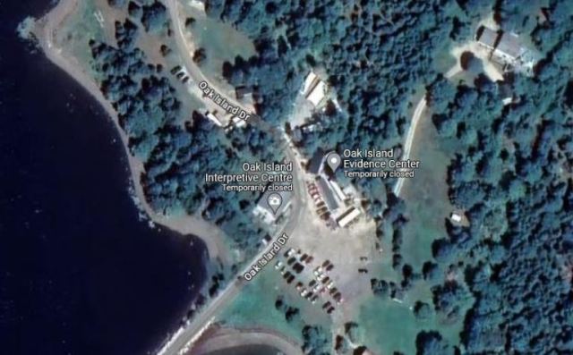 Curse of Oak Island, mystery, curse, oak island, Google Maps, Island locations