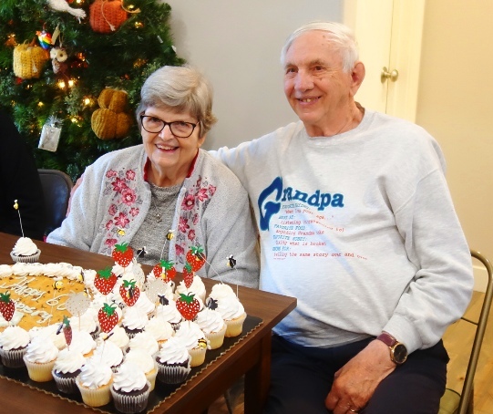 60th anniversary, cupcakes, cookie cake, celebration, Diamond Anniversary