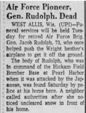 Braman, Pearl Harbor, Jacob Rudolph, Family Tree, Bomber Group 