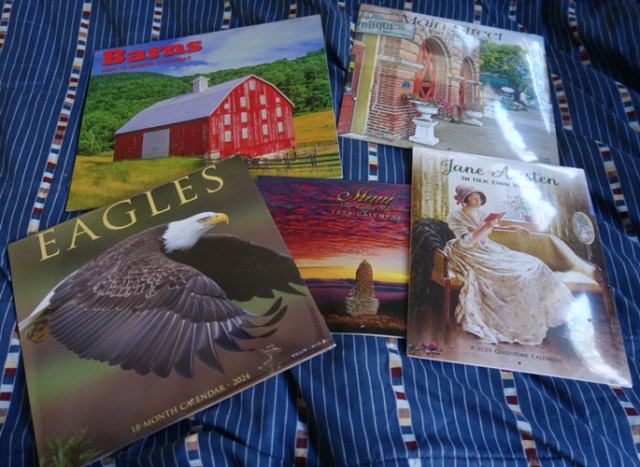 calendars, 2024 calendars, barns eagles, main street, hawaii, jane austen