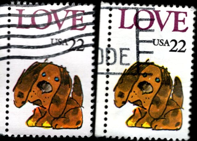 Love Stamps, Love Cancelled, Cancelled Stamps, Stamp Collecting, Valentine's Day